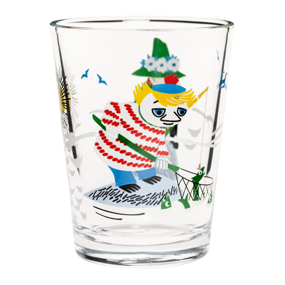 Moomin Glass Tumbler 22 cl - Fishing