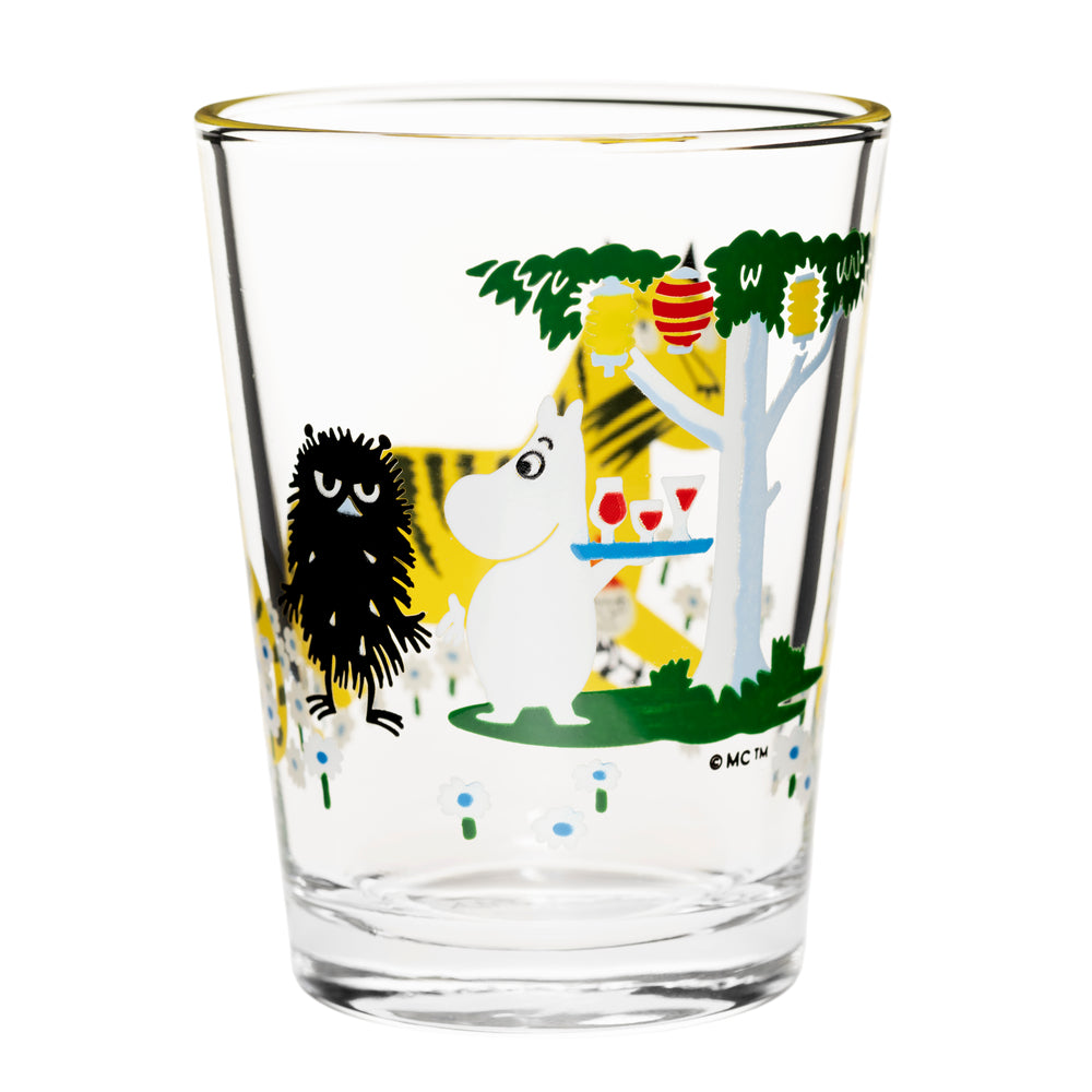 Moomin Glass Tumbler 22 cl - Garden Party