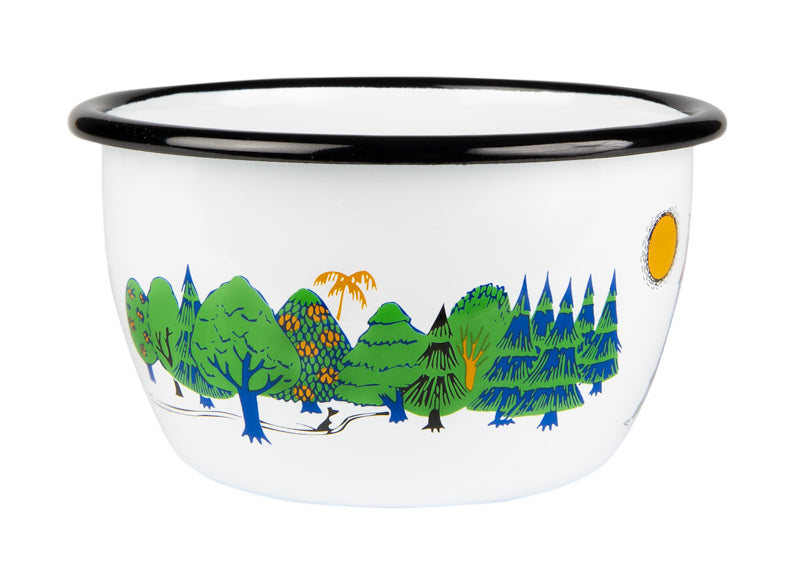 Moomin Enamel Bowl - Moominvalley (6dl)