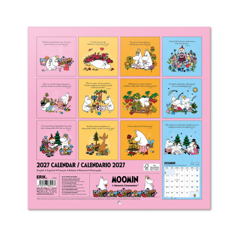 Moomin Wall Calendar 2027 (Erik)