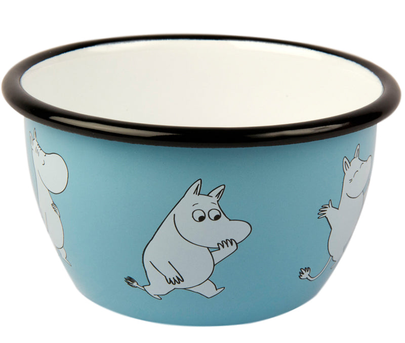 Moomin Enamel Bowl - Moomintroll Retro (6dl)