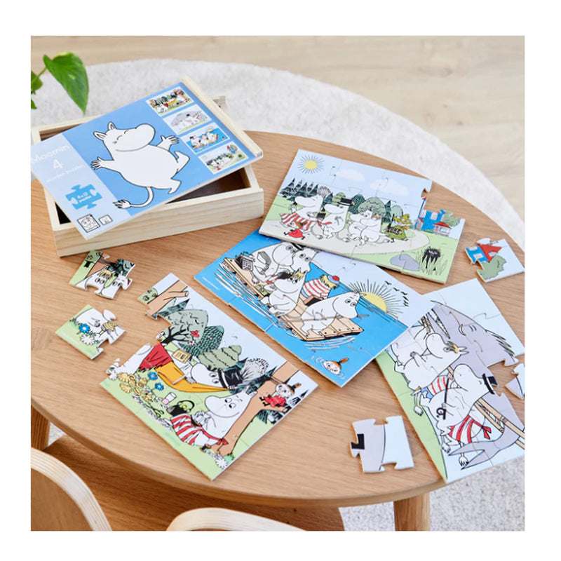 Moomin - 4 Wooden Puzzles