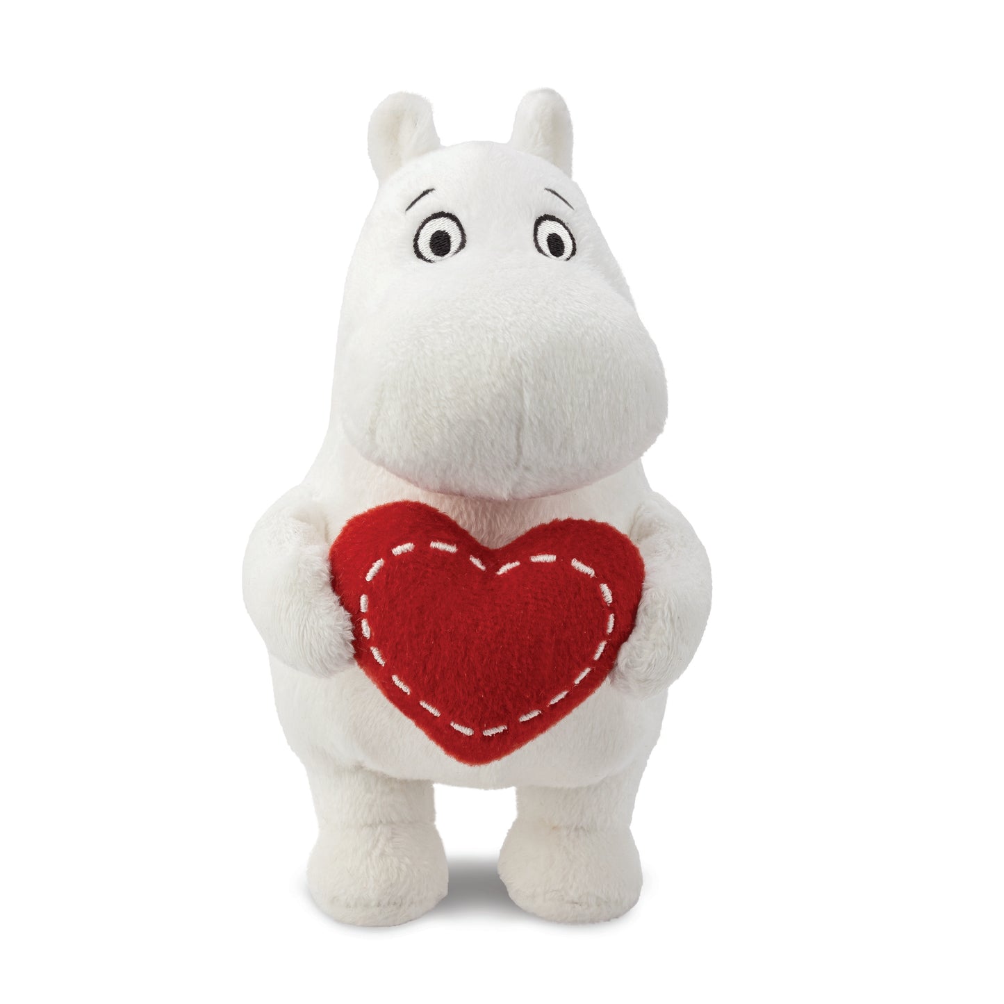 Moomintroll Plush w/ Heart - Small 6.5"