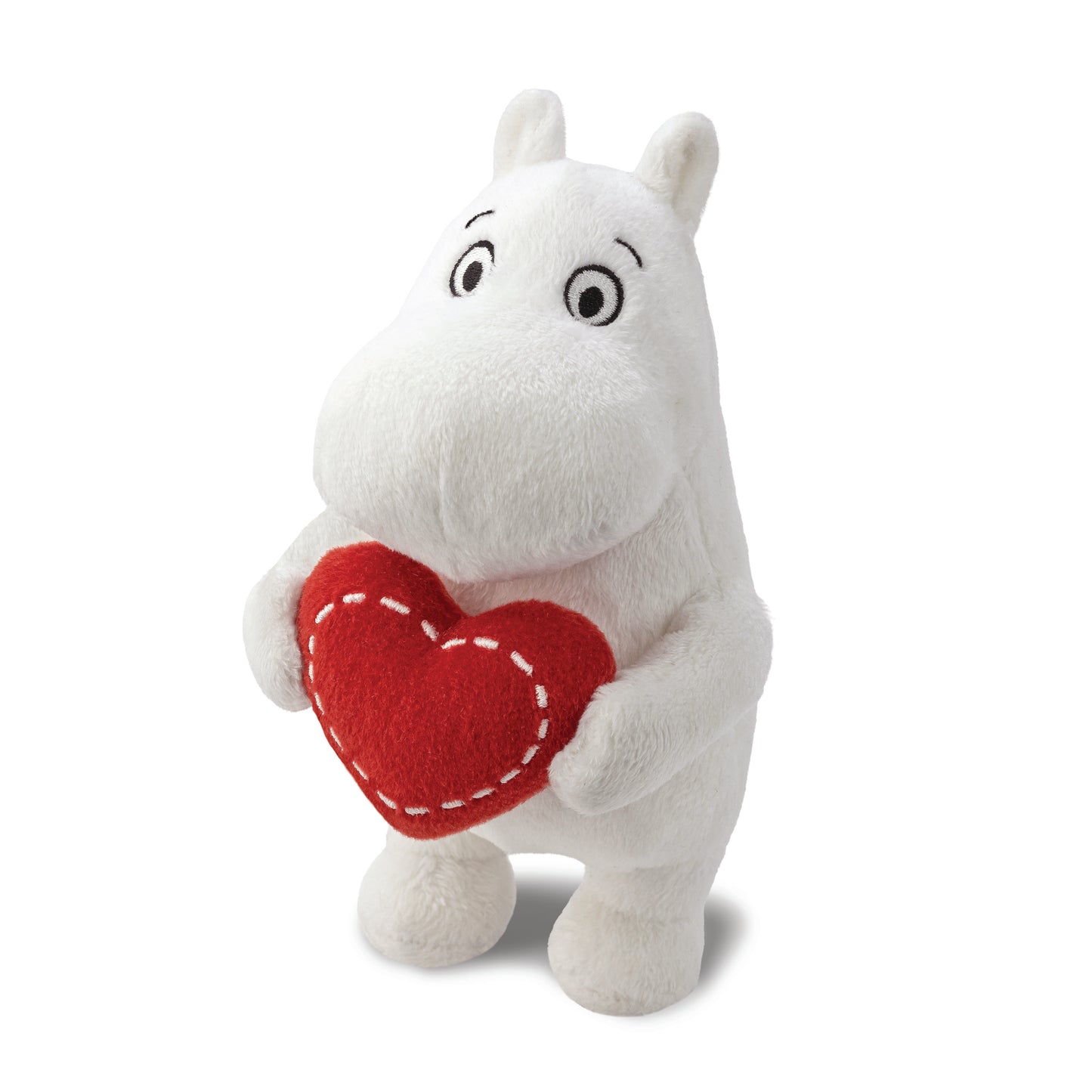 Moomintroll Plush w/ Heart - Small 6.5"