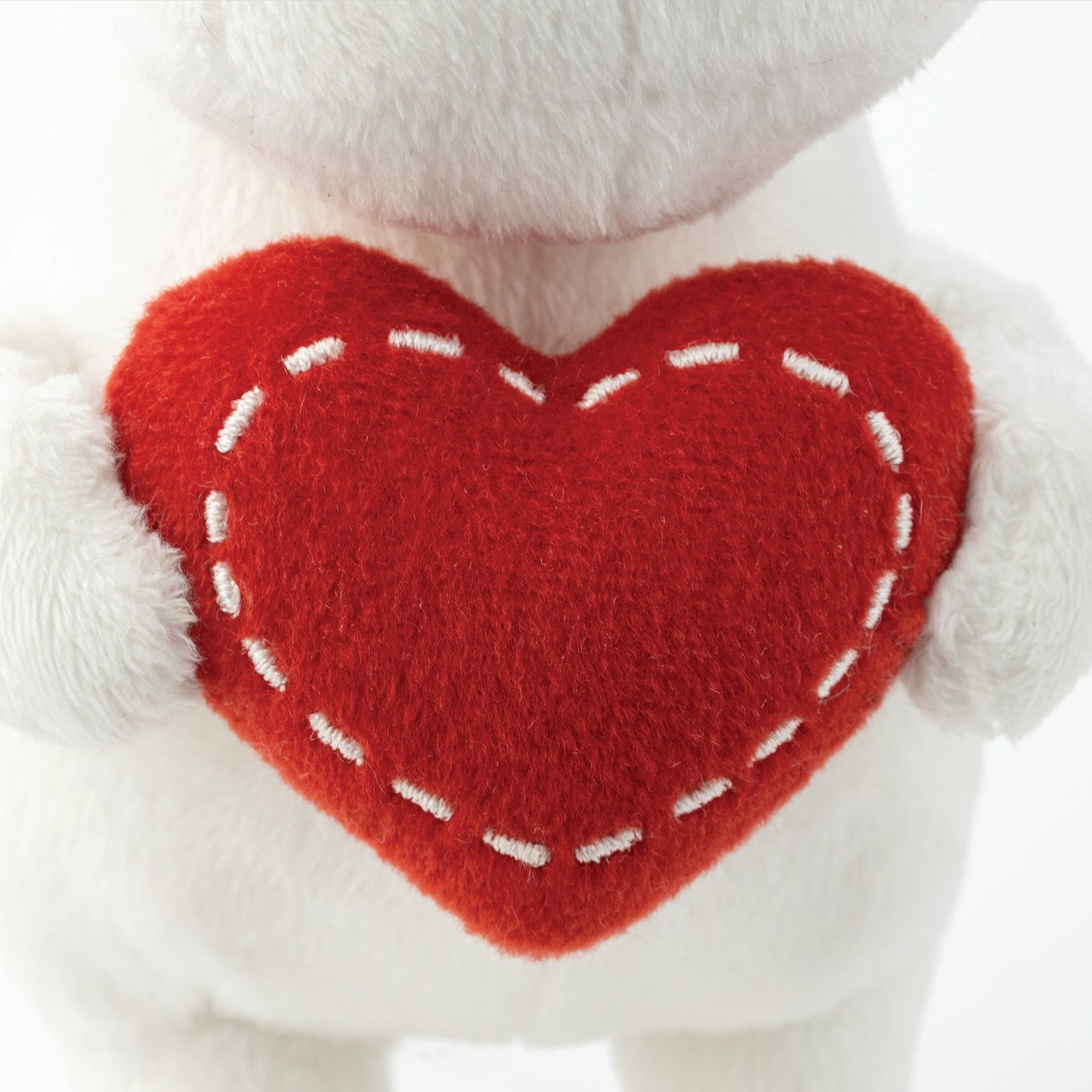 Moomintroll Plush w/ Heart - Small 6.5"