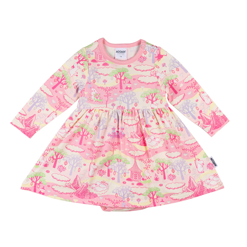 Moomin Bodysuit Dress - Cloud Castle