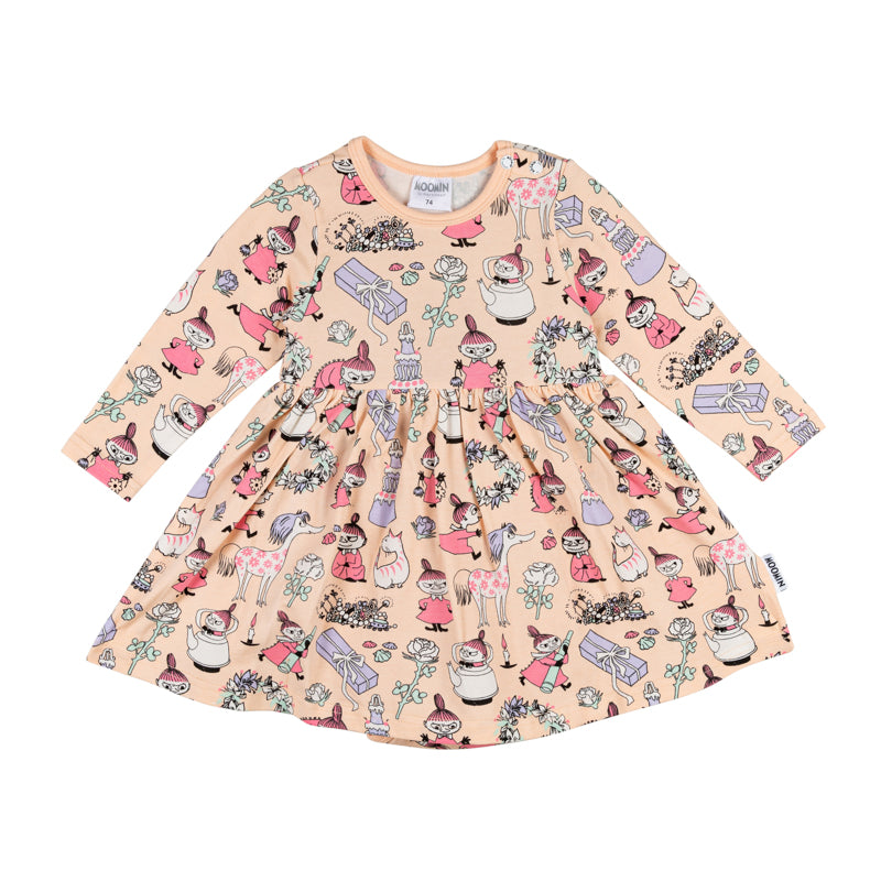 Moomin Bodysuit Dress - My's Party Peach