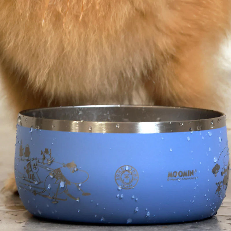 Moomin Lunar Pet Bowl Blue