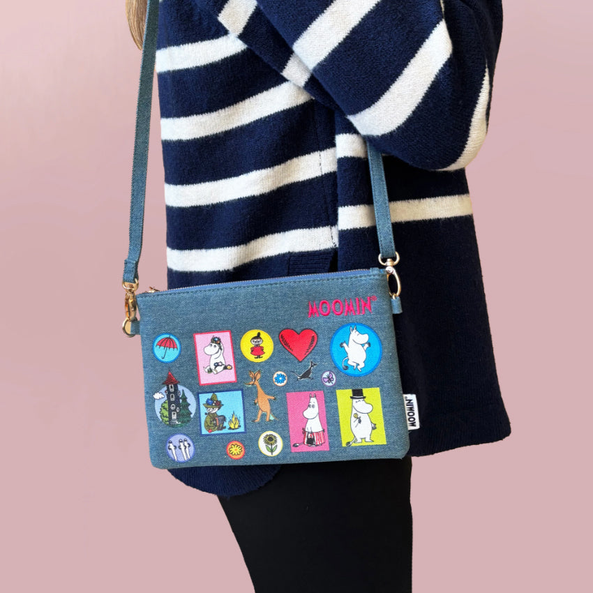 Moomin Denim Clutch Bag