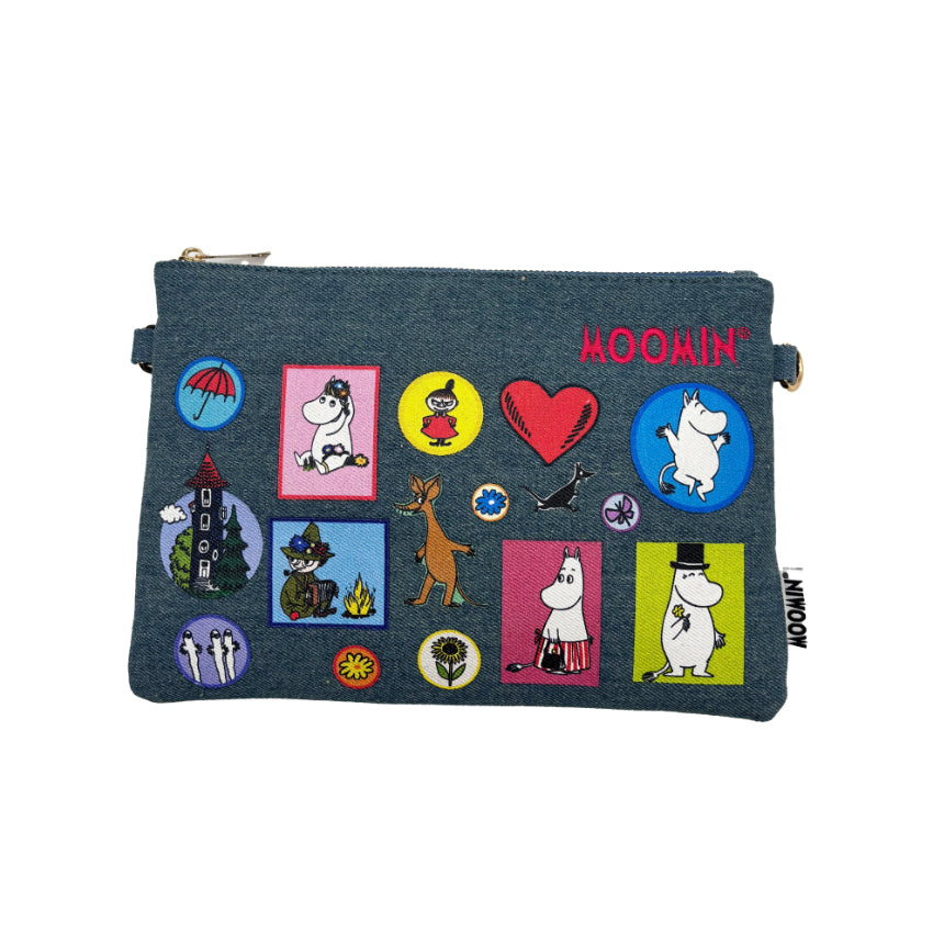Moomin Denim Clutch Bag