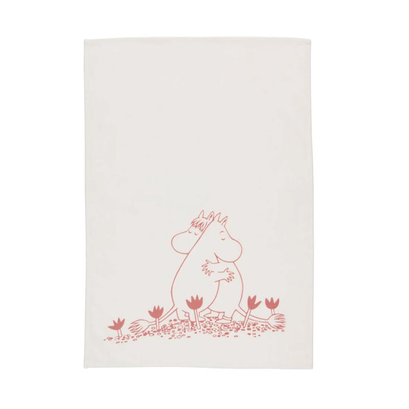 Moomin Kitchen Towel- Love, Pink
