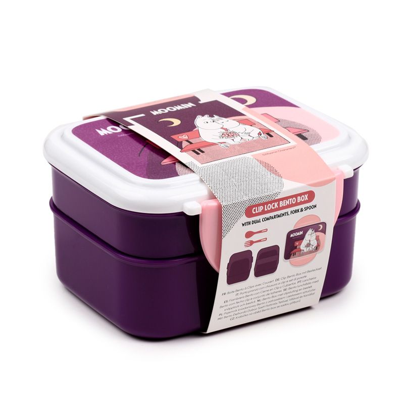 Moomin Stacked Bento Box - Purple