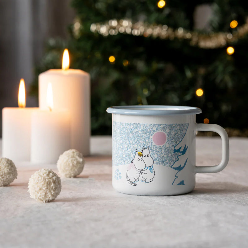 Moomin Enamel Mug - Let It Snow (3.7dl)