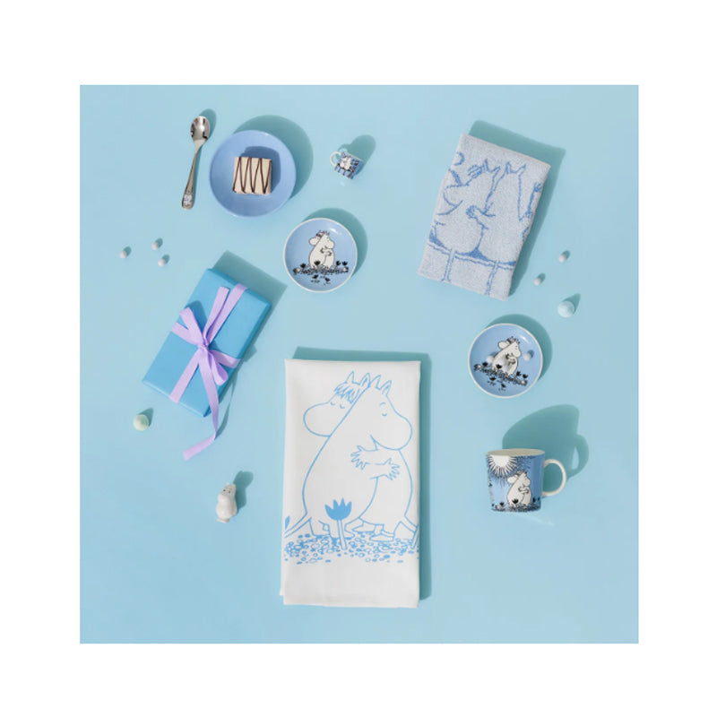 Moomin Kitchen Towel- Love, Blue