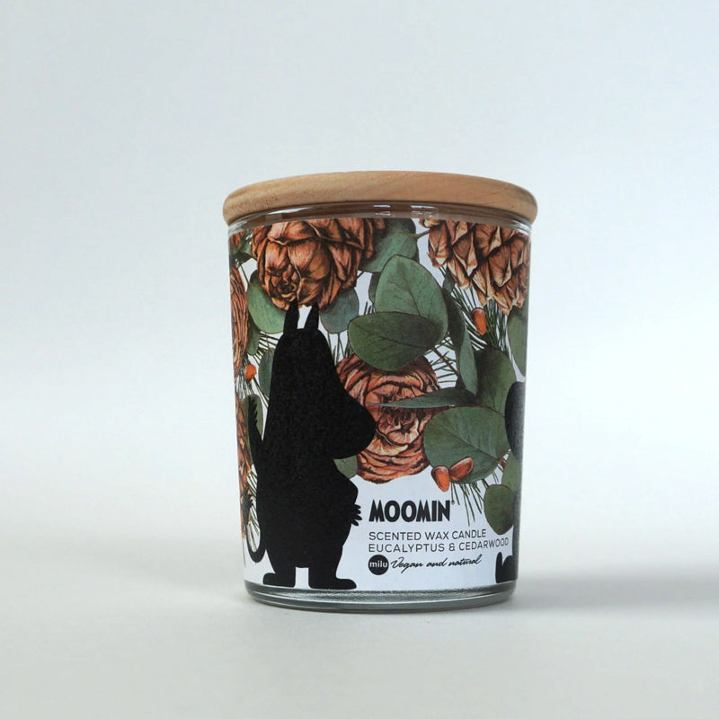 Moomin scented candles by MiLu Eucalyptus & Cedarwood