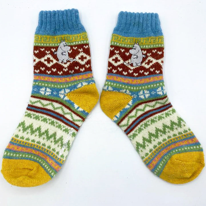 Moomin Fair Isle Moomintroll Socks
