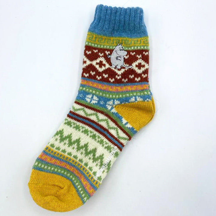 Moomin Fair Isle Moomintroll Socks