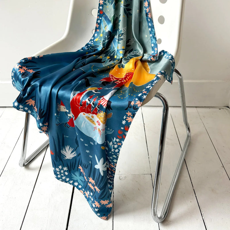 Moomin Square Scarf - Picnic
