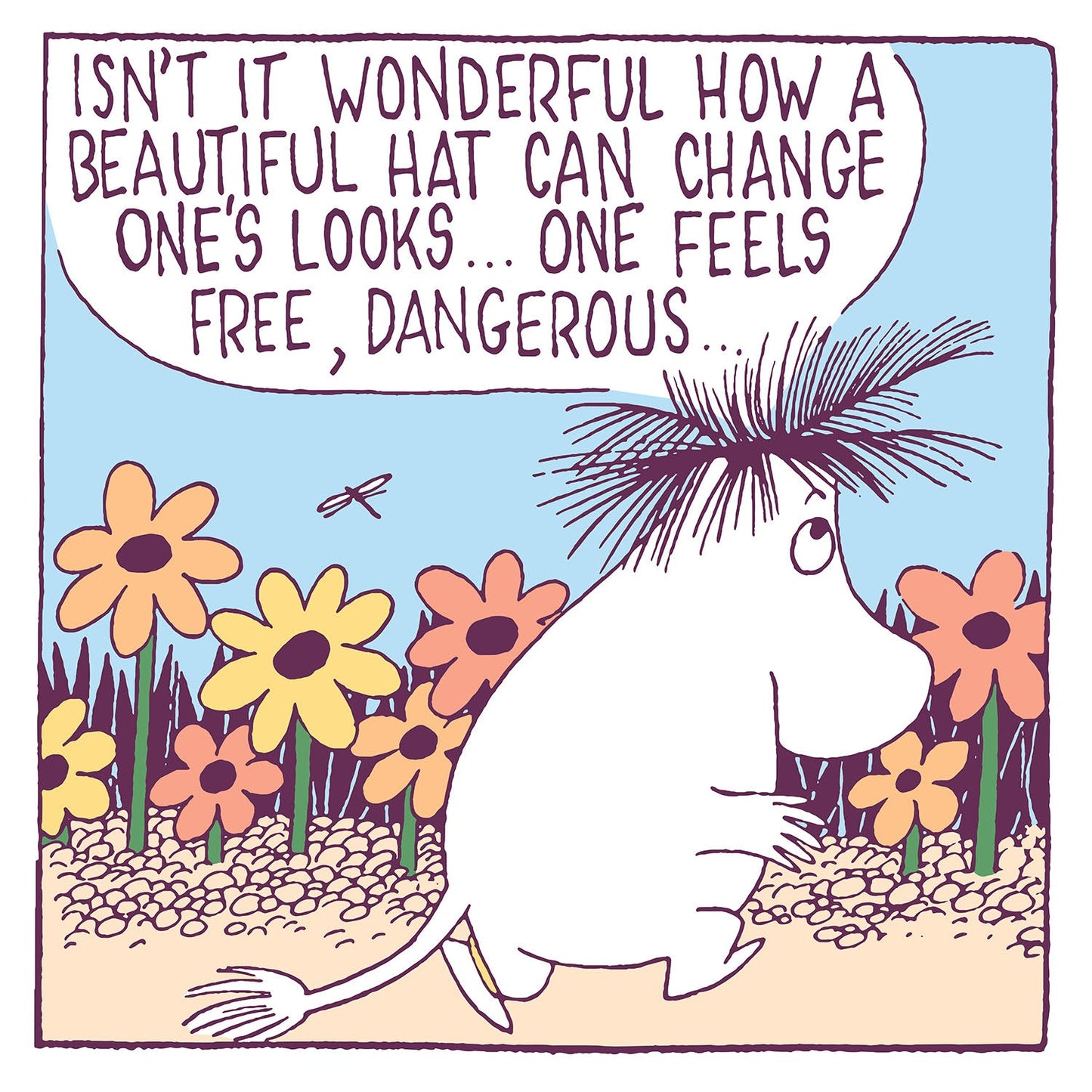 Moomin Square Greeting Card - Dangerous