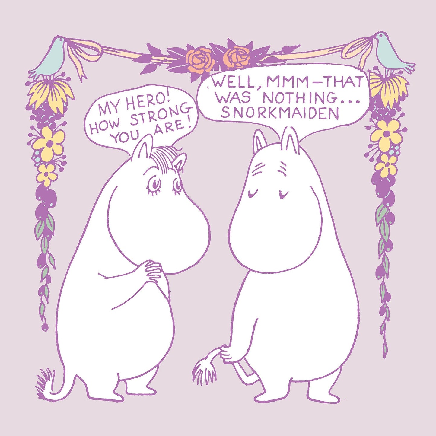 Moomin Square Greeting Card - My Hero