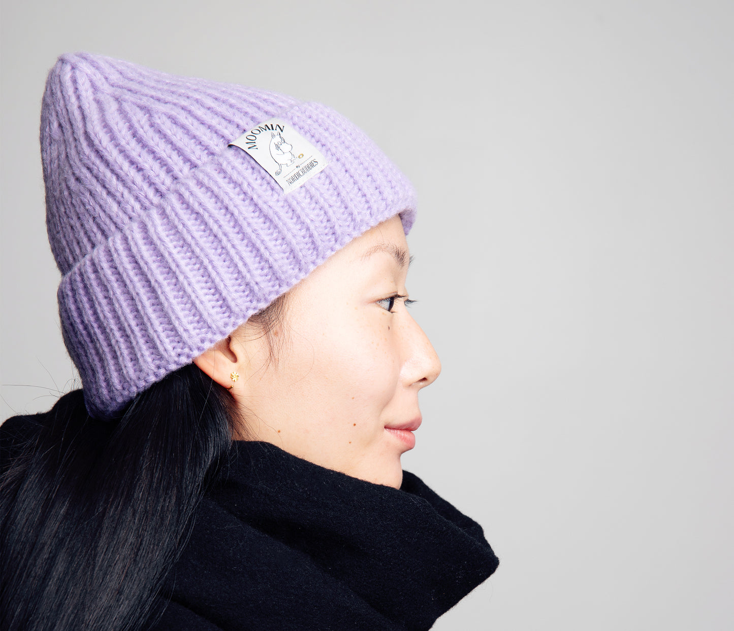 Moomin Adult Beanie Hat - Moomintroll Lilac