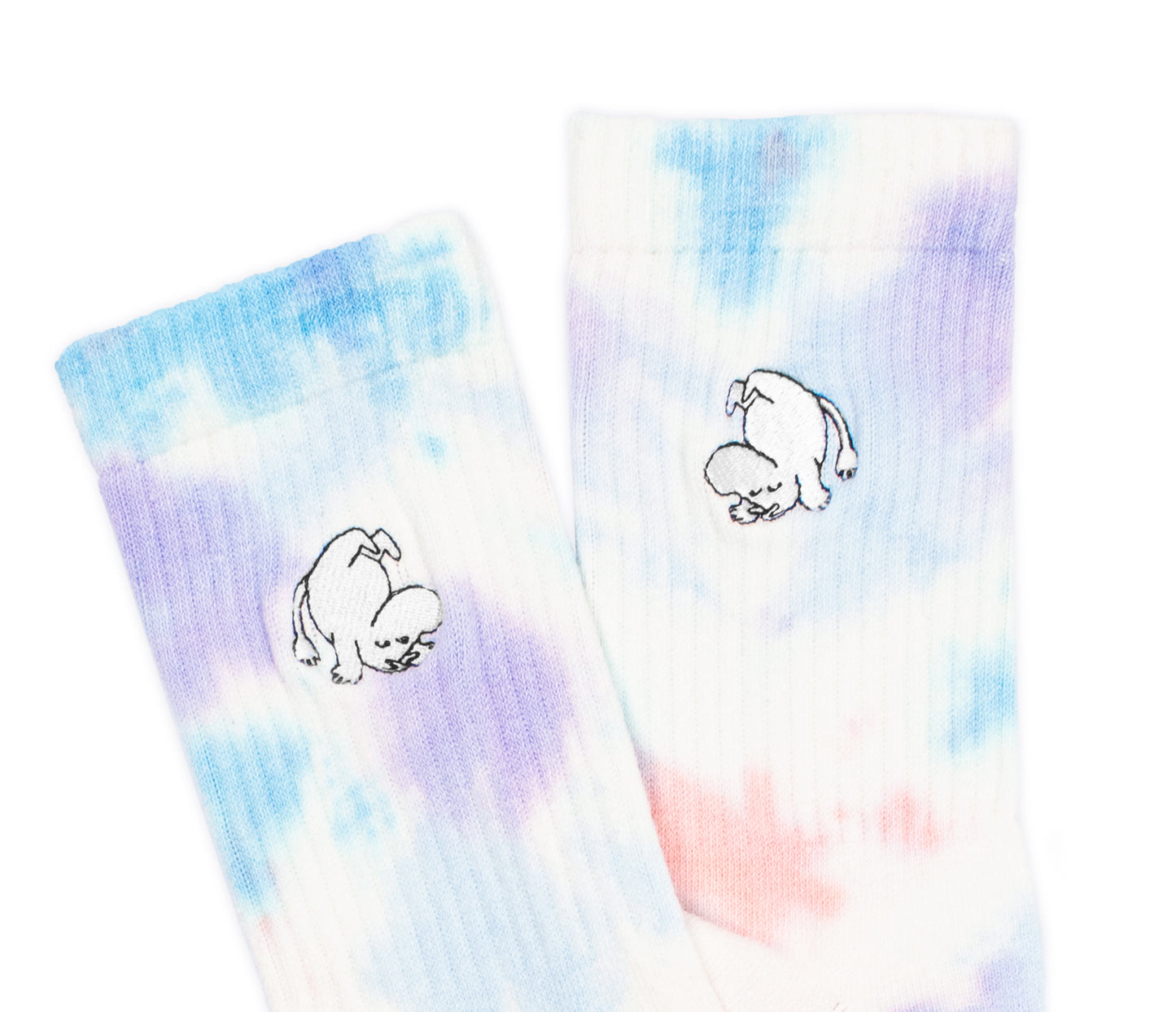 Moomin Tiedye Ladies Socks - Moomintroll Handstand