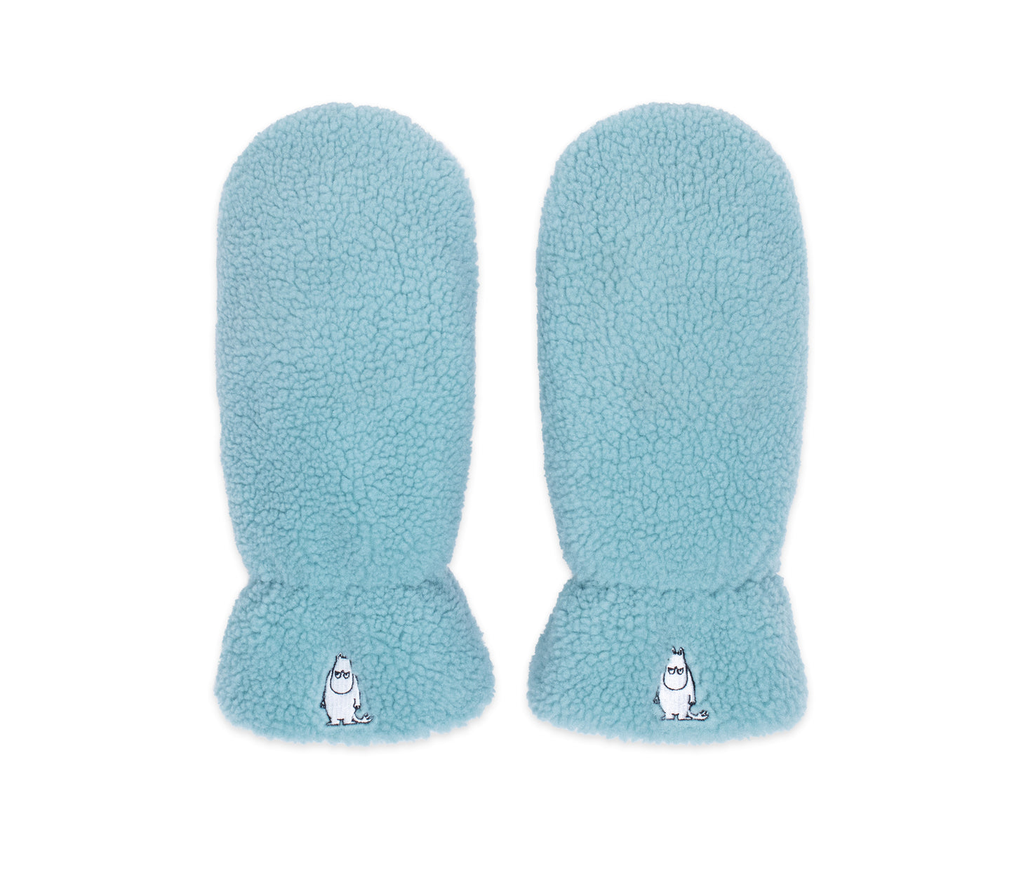 Moomin Fluffy Adult Mittens - Moomintroll Blue