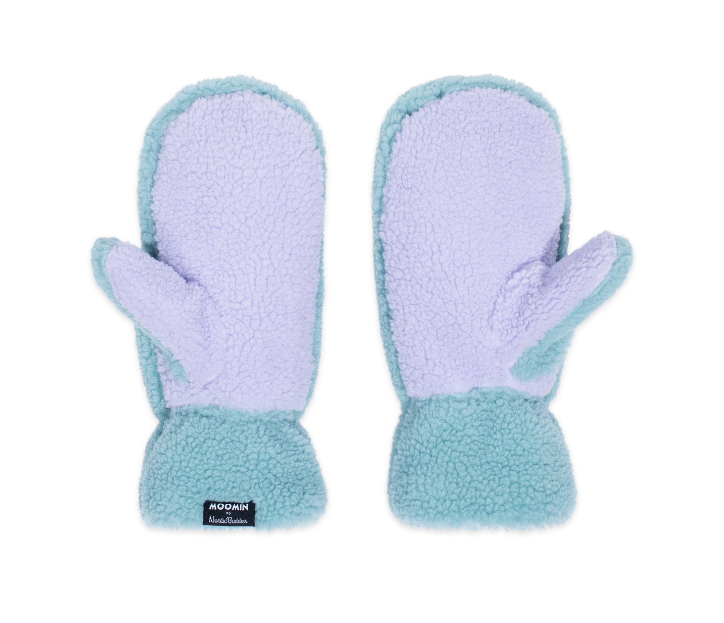 Moomin Fluffy Adult Mittens - Moomintroll Blue