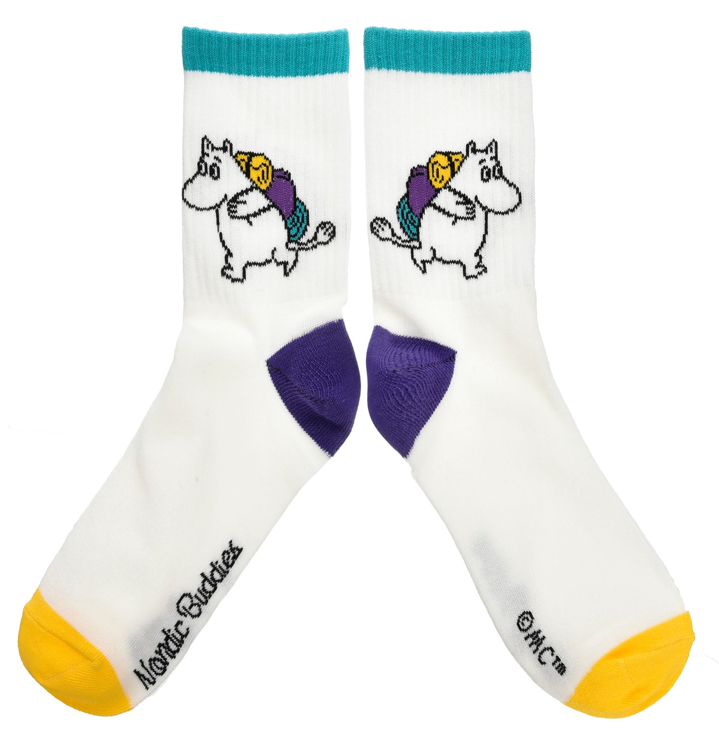 Moomin Retro Ladies Socks - Moomintroll Adventuring Classic