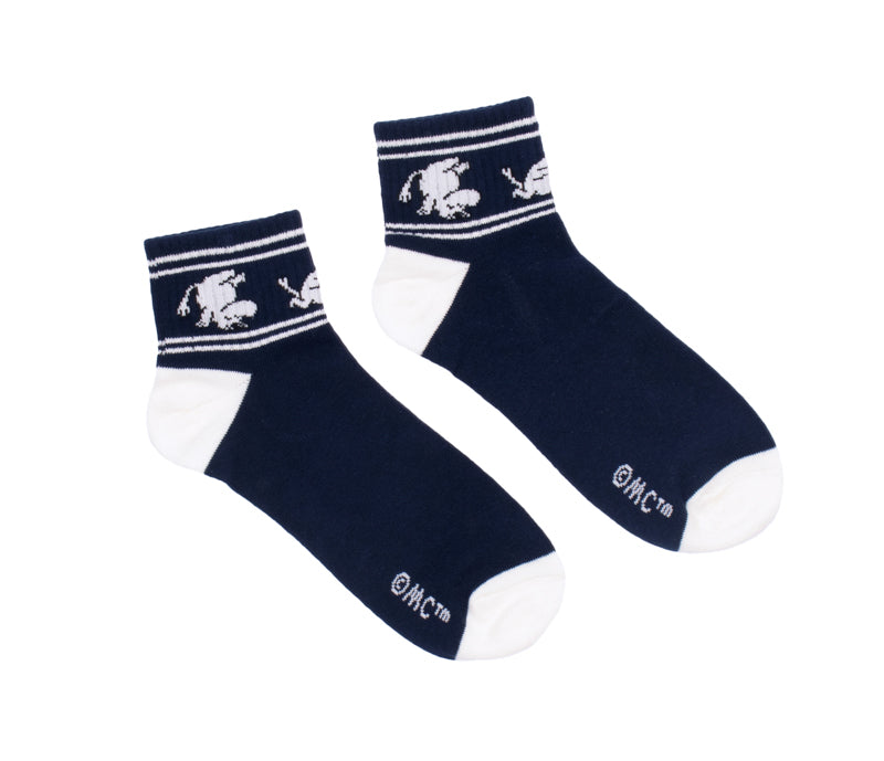 Moomin Men's Ankle Socks - Moomintroll Retro Blue/White