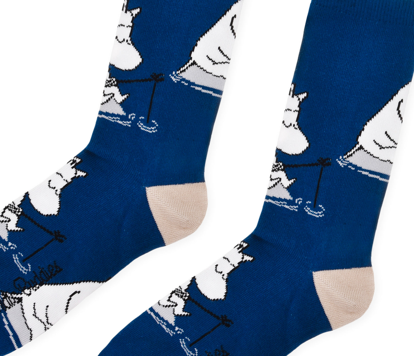 Moomin Mens Socks - Moomintroll Fishing Blue
