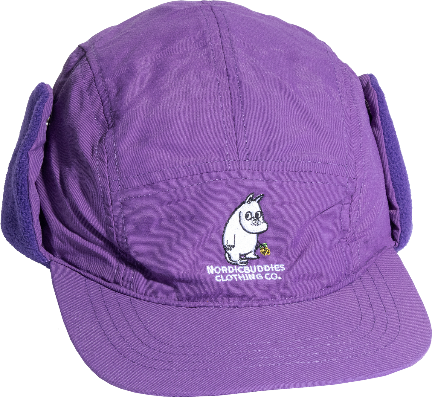 Moomin Adult Nylon Winter Hat - Moomintroll Purple