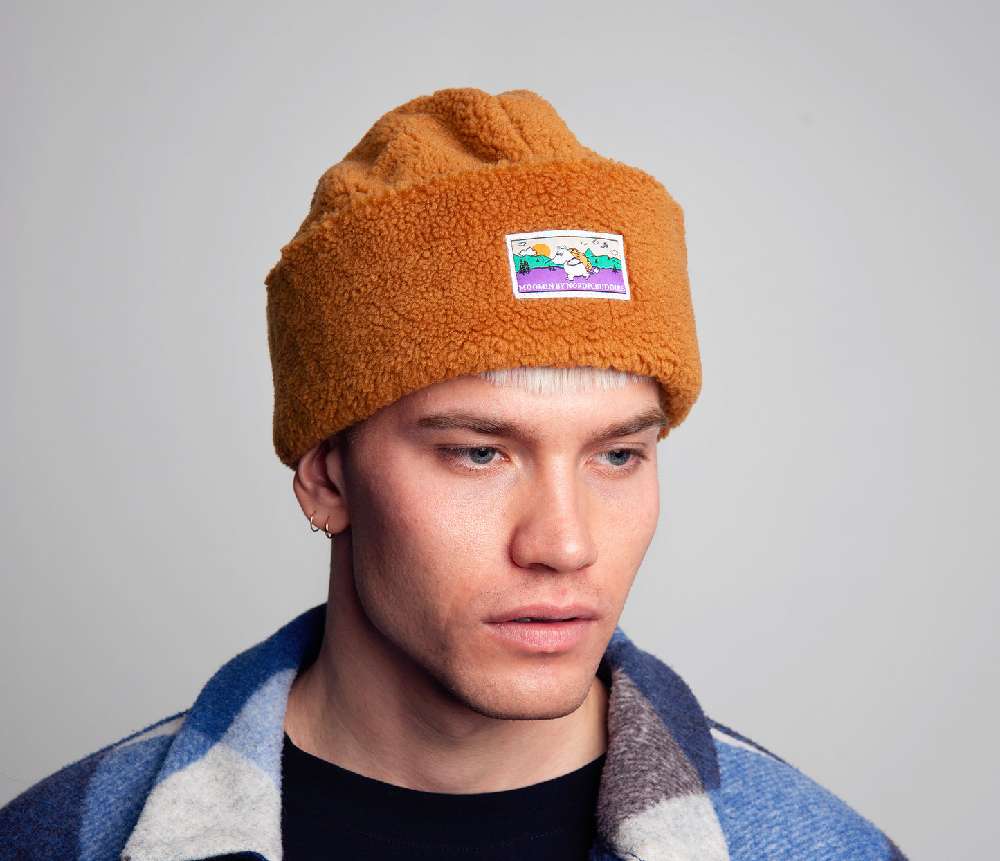 Moomin Adult Fargo Beanie Hat - Moomintroll Brown