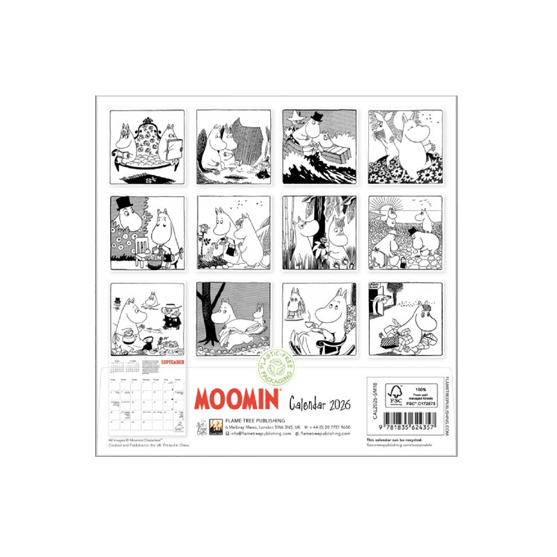 Moomin Mini Wall Calendar 2026