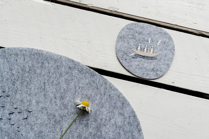 Moomin Sailors Felt Coasters - Set of 4