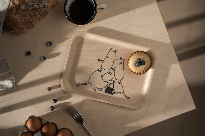 Moomin Tray - Moomin 80 Beige