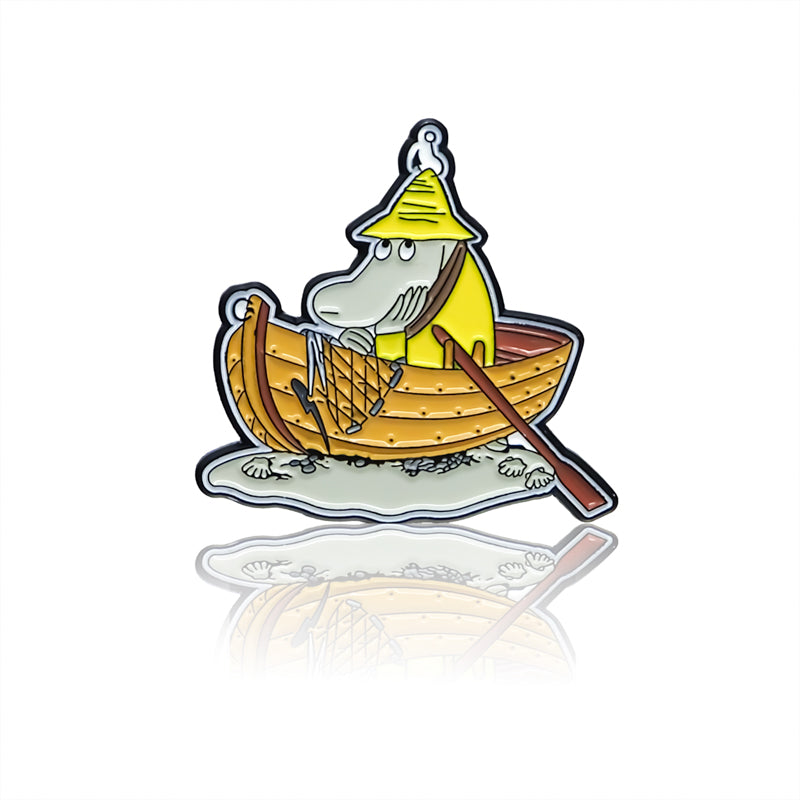 Moomin Enamel Pin Badge - Hemulen in a Boat