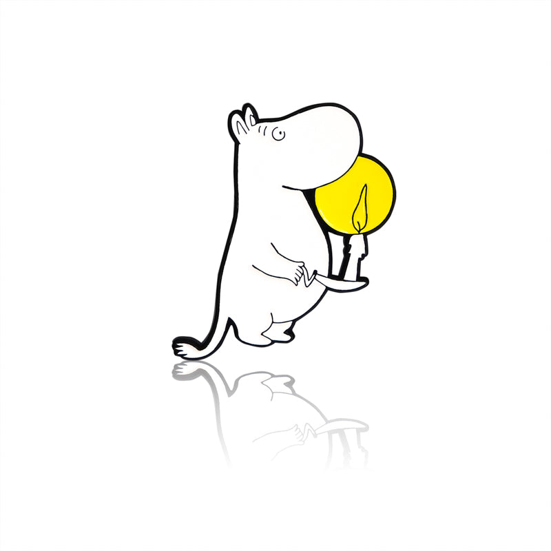 Moomin Enamel Pin Badge - Moomintroll with a Candle