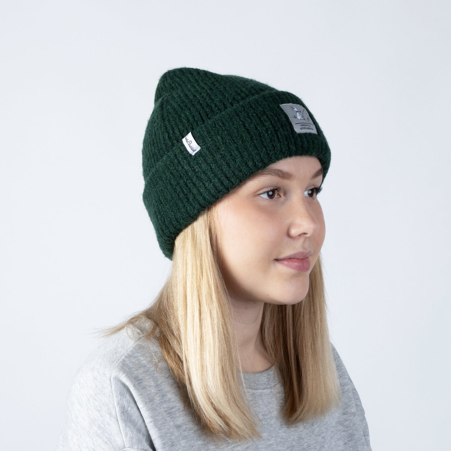 Moomin Adult Beanie Hat - Snufkin Green