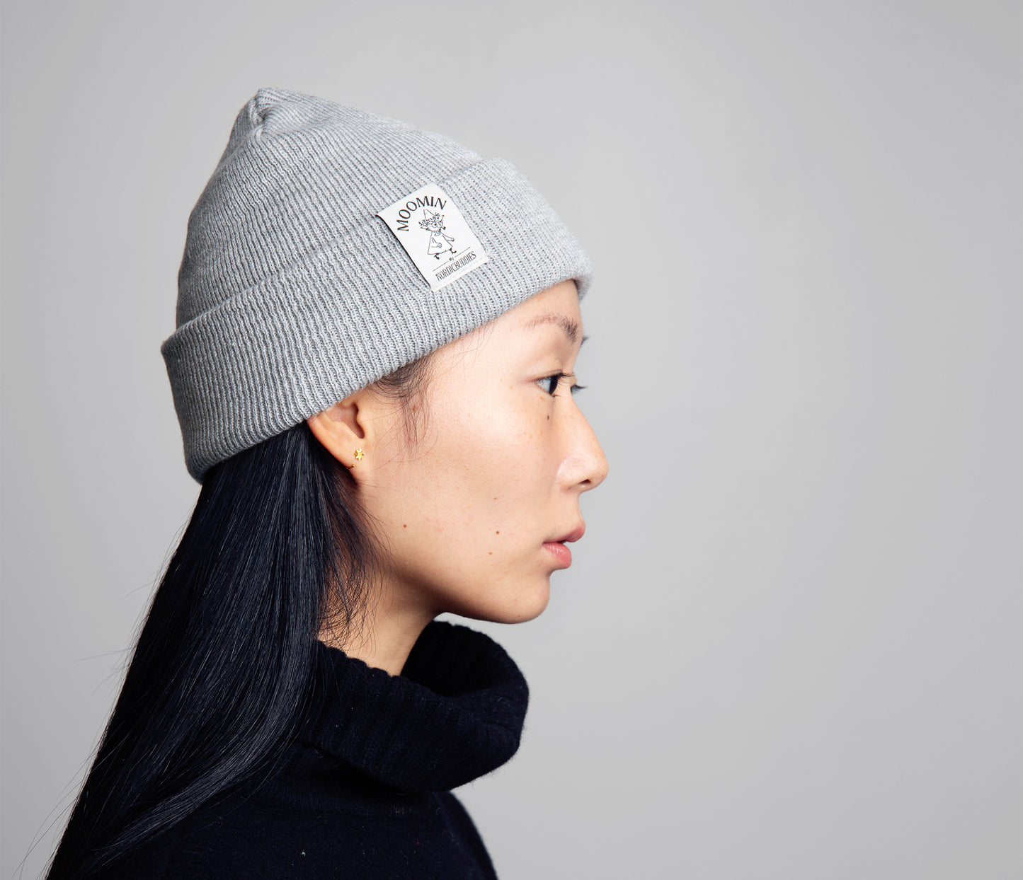 Moomin Adult Beanie Hat - Snufkin Grey