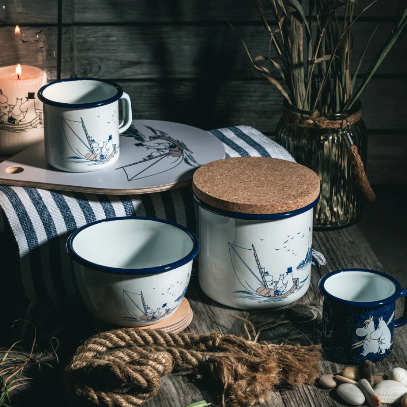 Moomin Enamel Mug - Sailors (3.7dl)