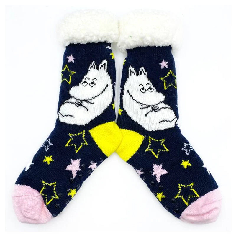 Moomin Slipper Socks With Star Design
