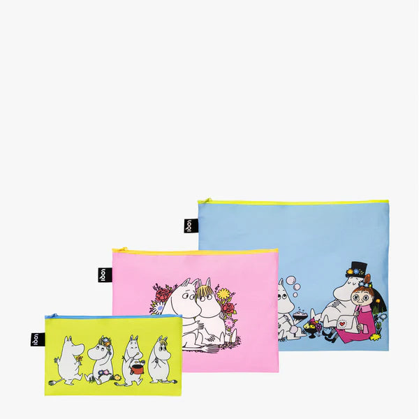 Moomin Pouch Set 3pcs