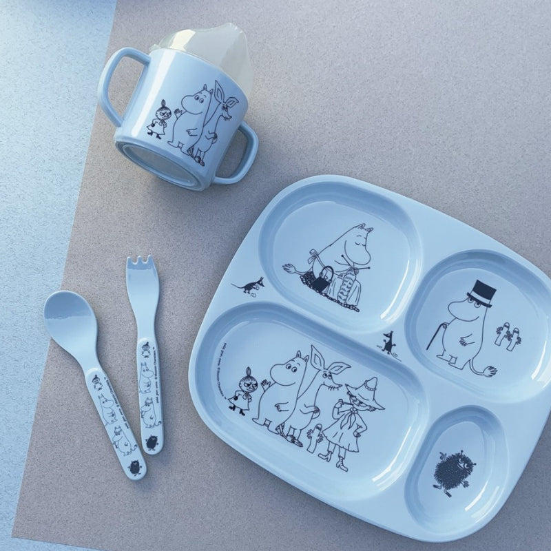 Moomin Learning Cup with anti-slip Base (Blue)