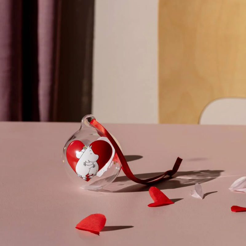 Moomin Christmas Bauble - Heart (7cm)