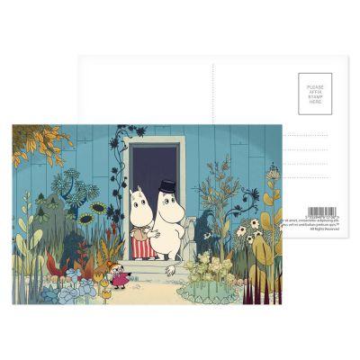 Moomins on the Riviera Postcard (SE) - Doorstep