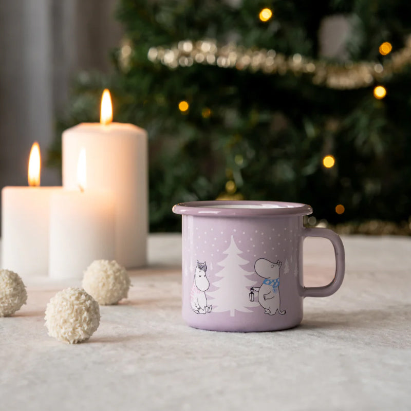 Moomin Enamel Mug - Snowfall (2.5dl)