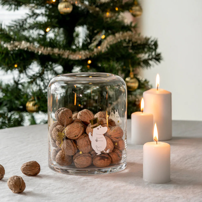 Moomin Glass Lantern Sparkling Stars (18 cm)