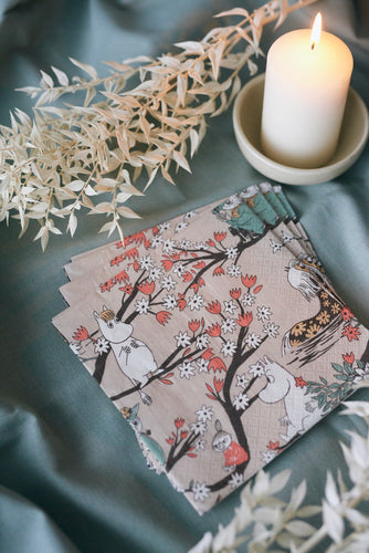Moomin Paper Napkins - Falls in Love, Beige