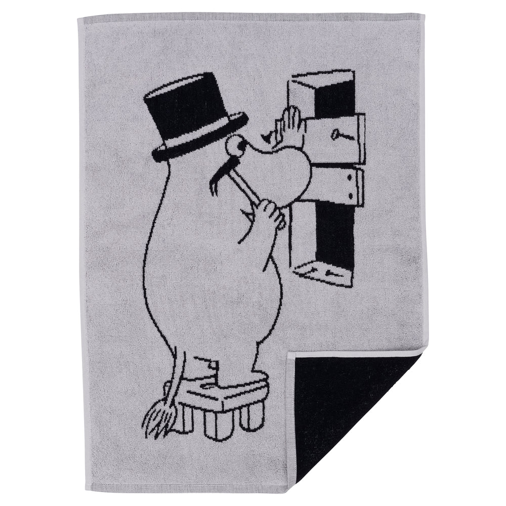 Moomin Hand Towel - Moominpappa Black/Grey (50x70cm)